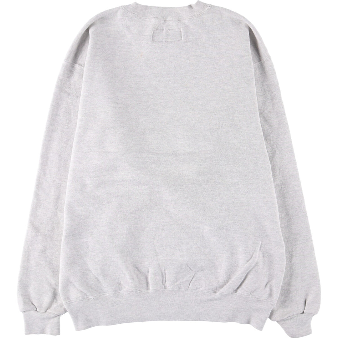 90'S Russell High Cotton College Sweatshirt, Made in USA, Men's Size Medium, Vintage cotton pale white type Vintage Second Hand