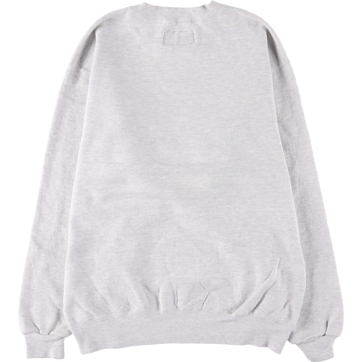 90'S Russell High Cotton College Sweatshirt, Made in USA, Men's Size Medium, Vintage cotton pale white type Vintage Second Hand