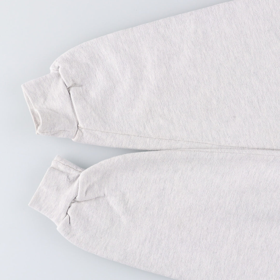 90'S Russell High Cotton College Sweatshirt, Made in USA, Men's Size Medium, Vintage cotton pale white type Vintage Second Hand