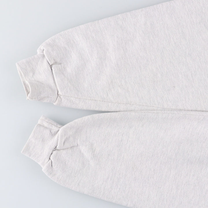 90'S Russell High Cotton College Sweatshirt, Made in USA, Men's Size Medium, Vintage cotton pale white type Vintage Second Hand