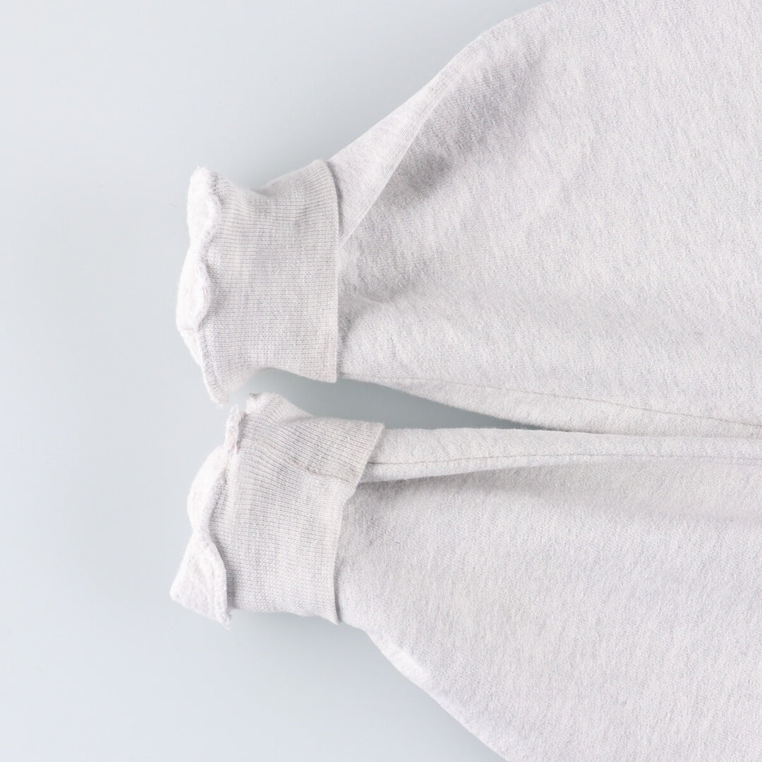 90'S Russell High Cotton College Sweatshirt, Made in USA, Men's Size Medium, Vintage cotton pale white type Vintage Second Hand