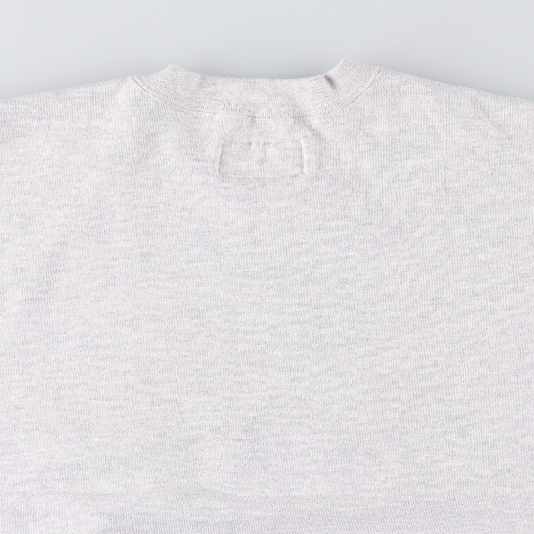 90'S Russell High Cotton College Sweatshirt, Made in USA, Men's Size Medium, Vintage cotton pale white type Vintage Second Hand
