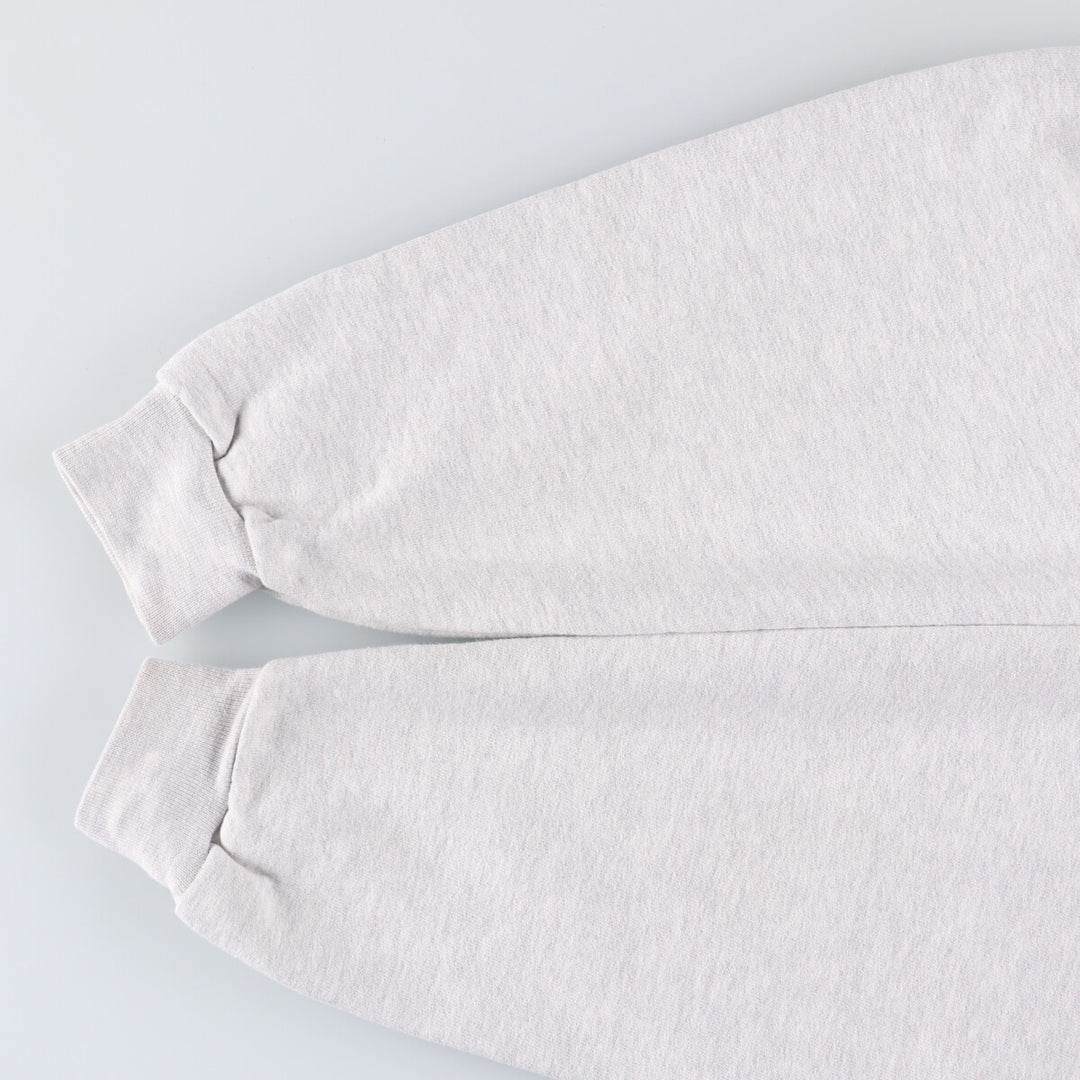 90'S Russell High Cotton College Sweatshirt, Made in USA, Men's Size Medium, Vintage cotton pale white type Vintage Second Hand
