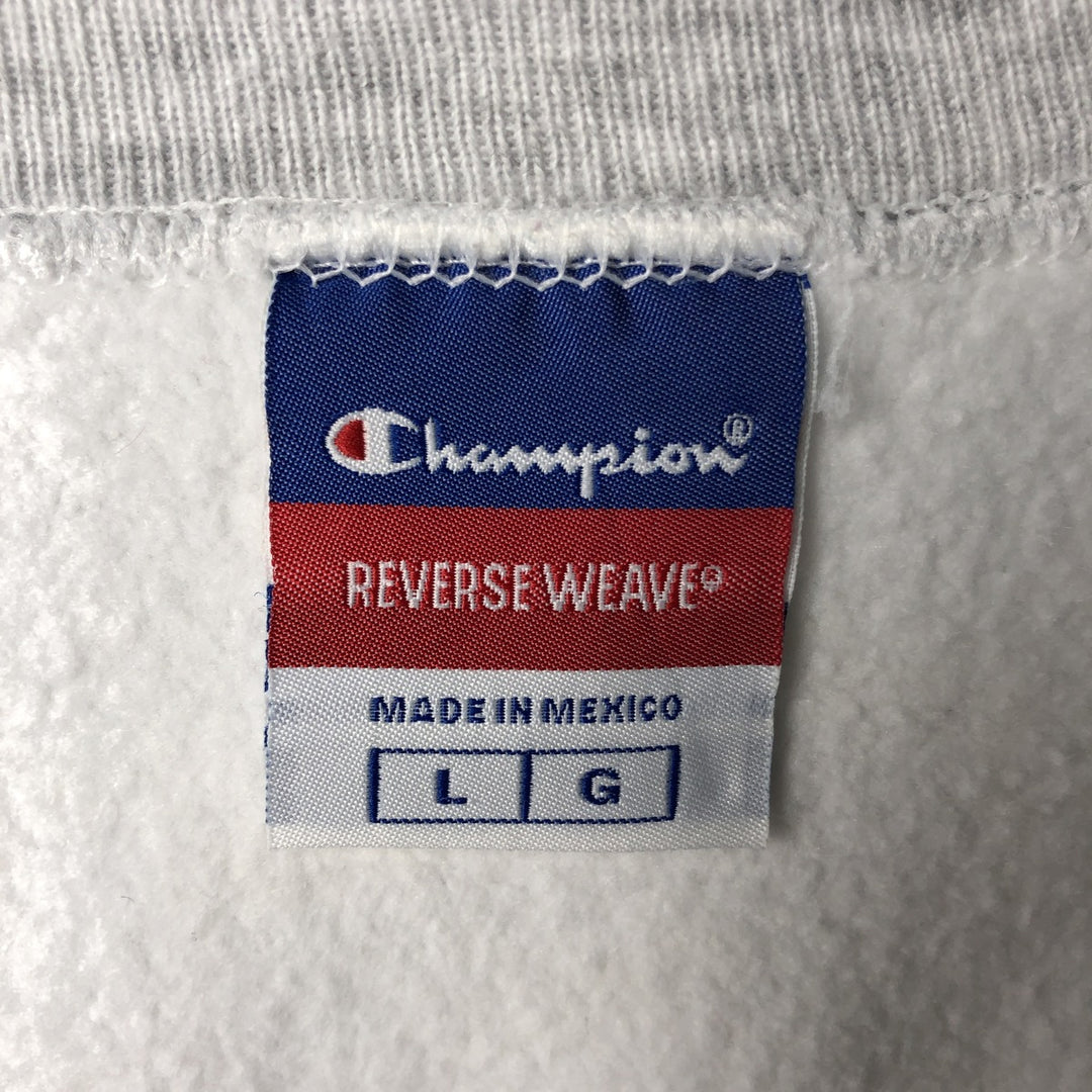 2000'S Champion Reverse Weave College Sweatshirt, Men's Size L unclear gray type Vintage Second Hand
