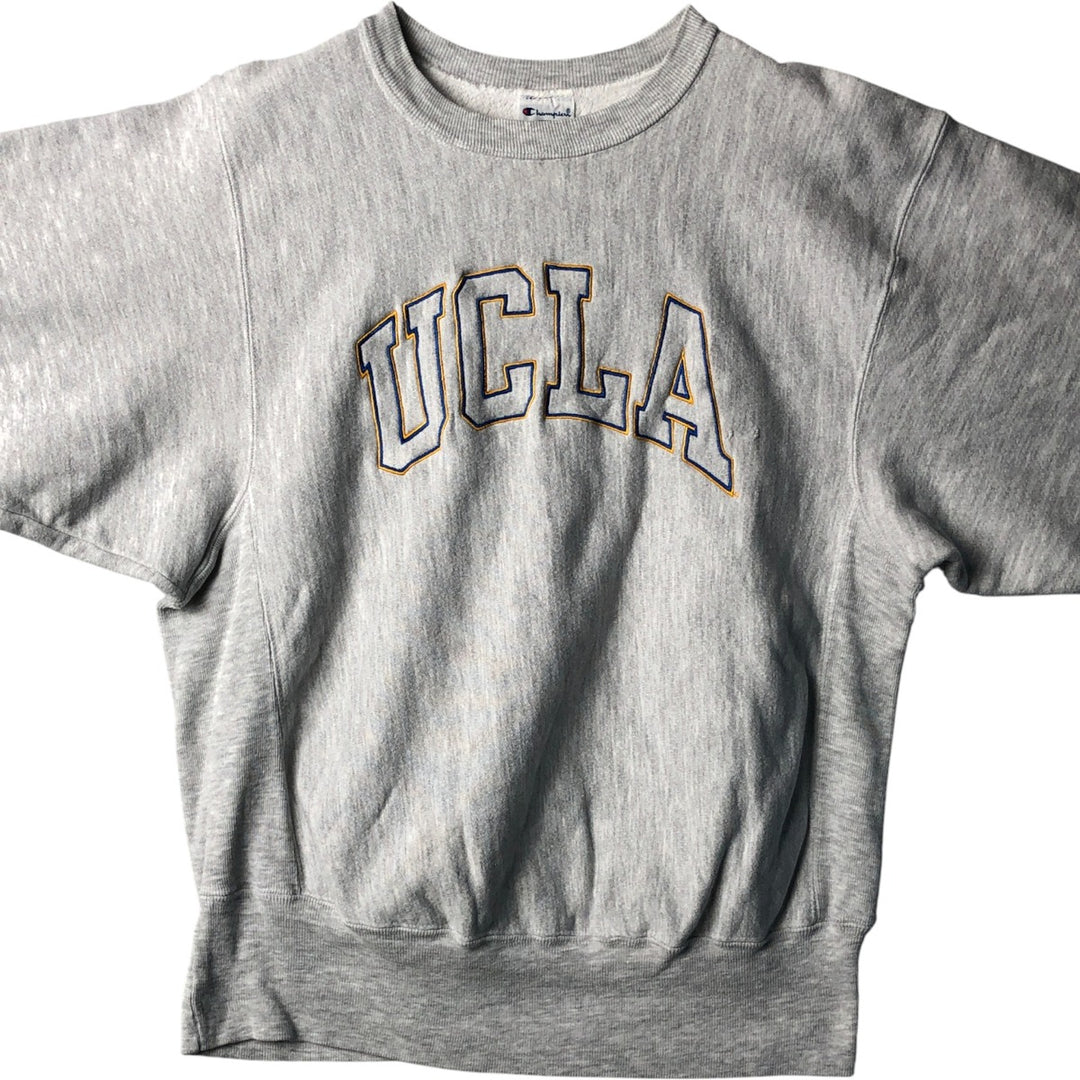 90'S Champion UCLA College Sweatshirt, Men's Size L unclear gray type Vintage Second Hand