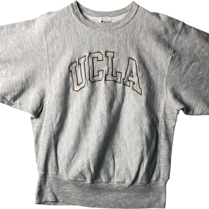 90'S Champion UCLA College Sweatshirt, Men's Size L unclear gray type Vintage Second Hand