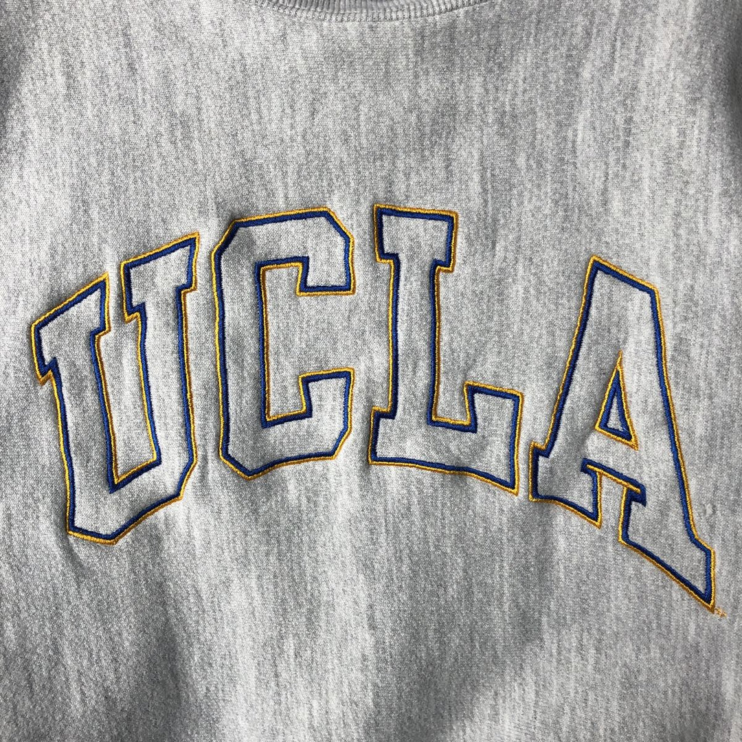 90'S Champion UCLA College Sweatshirt, Men's Size L unclear gray type Vintage Second Hand