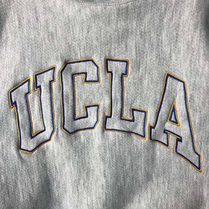 90'S Champion UCLA College Sweatshirt, Men's Size L unclear gray type Vintage Second Hand