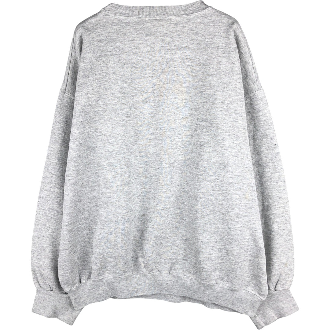Vintage 90'S Tultex dog print animal sweatshirt, made in the USA, men's size XXL cotton gray type Vintage Second Hand