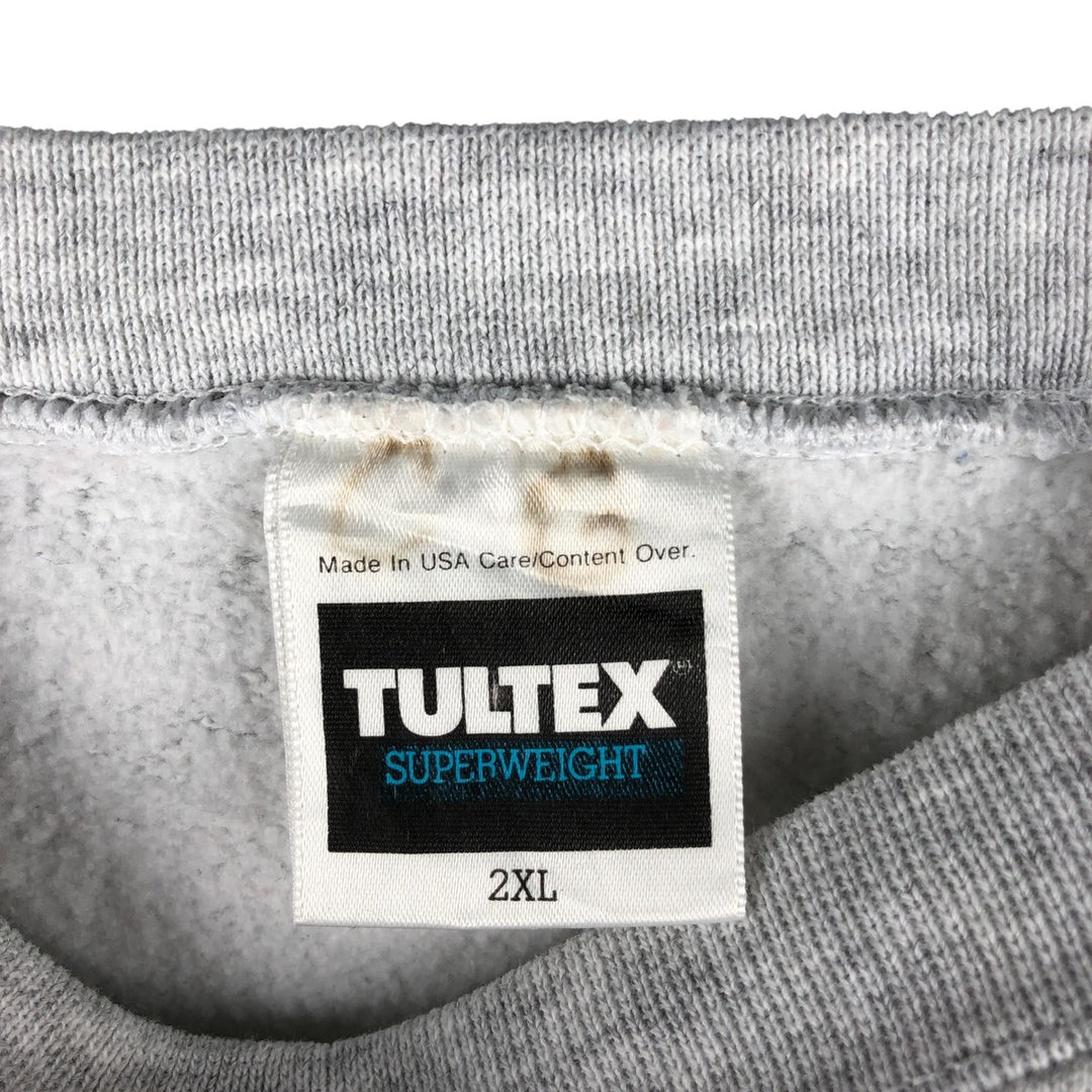 Vintage 90'S Tultex dog print animal sweatshirt, made in the USA, men's size XXL cotton gray type Vintage Second Hand