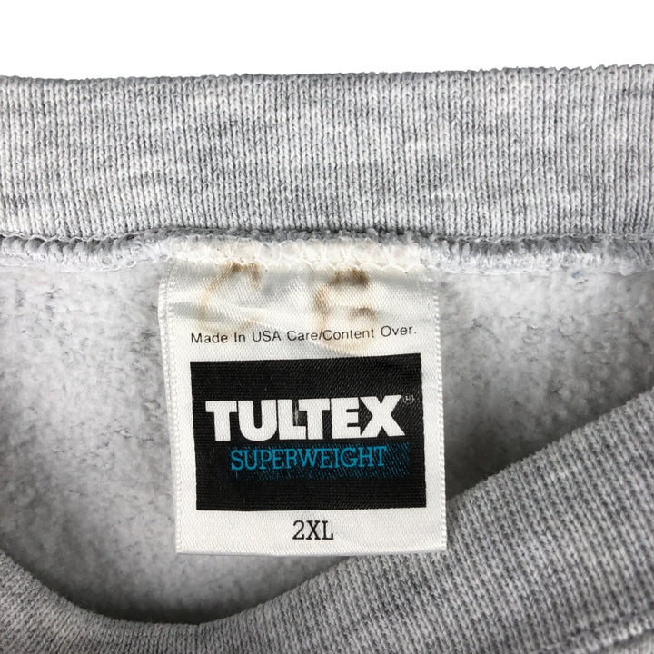 Vintage 90'S Tultex dog print animal sweatshirt, made in the USA, men's size XXL cotton gray type Vintage Second Hand