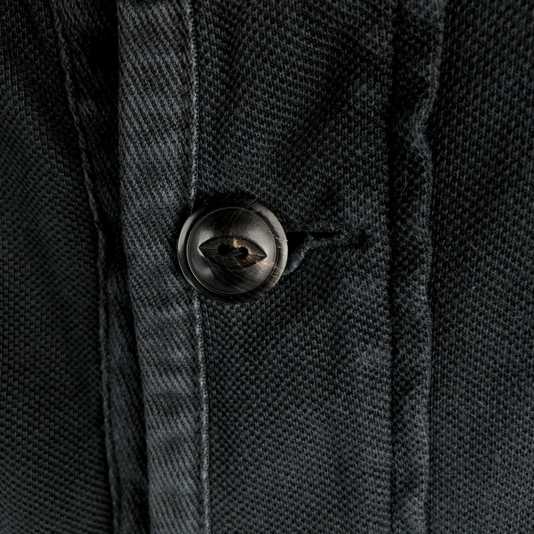 Ralph Lauren POLO by Ralph Lauren Big Pony Sweat Full Zip Hoodie Men's L size cotton black type Vintage Second Hand