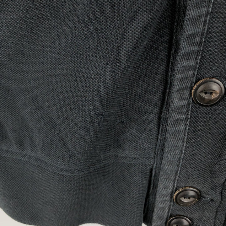 Ralph Lauren POLO by Ralph Lauren Big Pony Sweat Full Zip Hoodie Men's L size cotton black type Vintage Second Hand