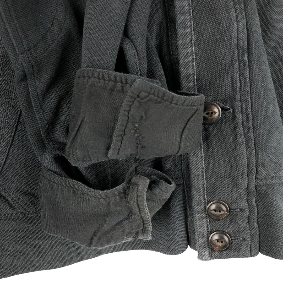 Ralph Lauren POLO by Ralph Lauren Big Pony Sweat Full Zip Hoodie Men's L size cotton black type Vintage Second Hand
