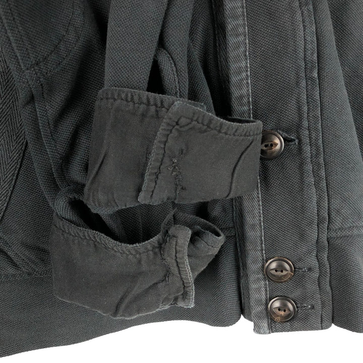 Ralph Lauren POLO by Ralph Lauren Big Pony Sweat Full Zip Hoodie Men's L size cotton black type Vintage Second Hand