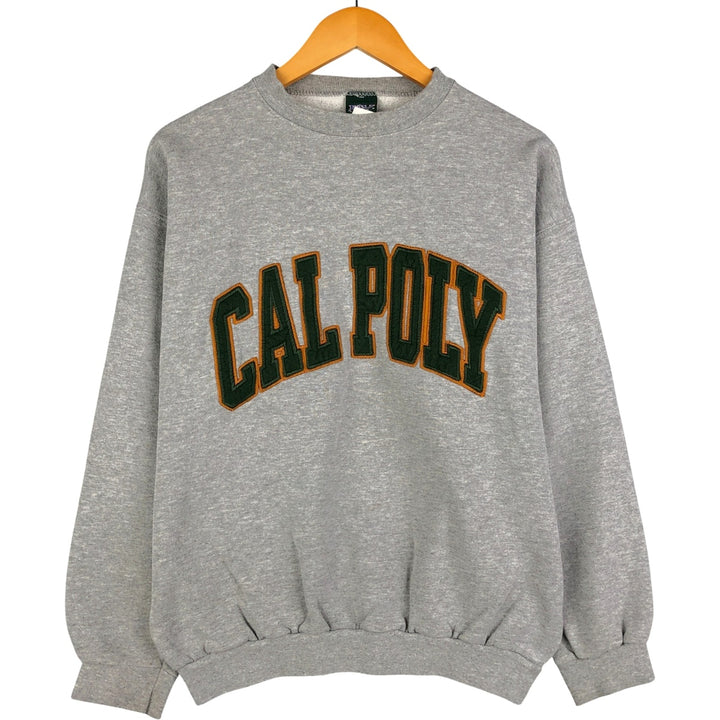 Vintage 90'S MV SPORT college sweatshirt, made in the USA, size L, men's cotton gray type Vintage Second Hand