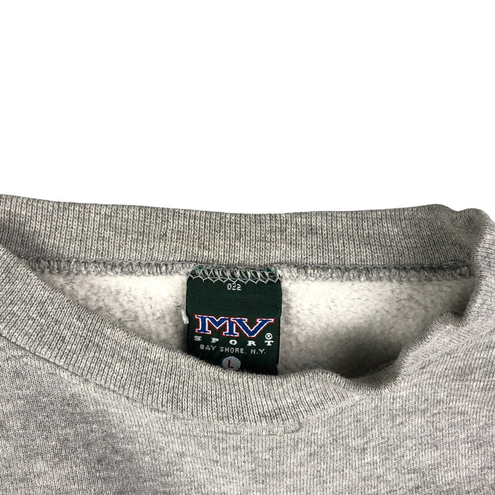 Vintage 90'S MV SPORT college sweatshirt, made in the USA, size L, men's cotton gray type Vintage Second Hand