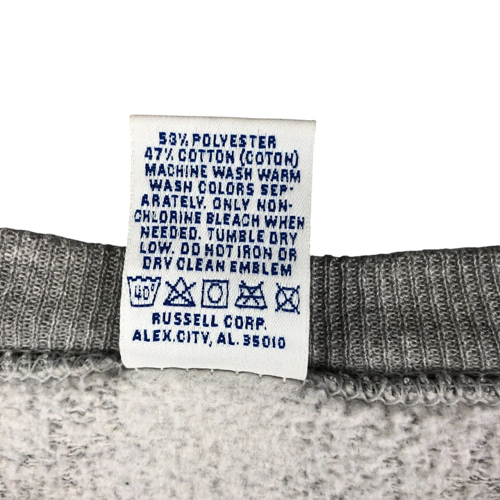 Vintage 90'S Russell ATHLETIC college sweatshirt, made in the USA, size XL, men's polyester gray type Vintage Second Hand