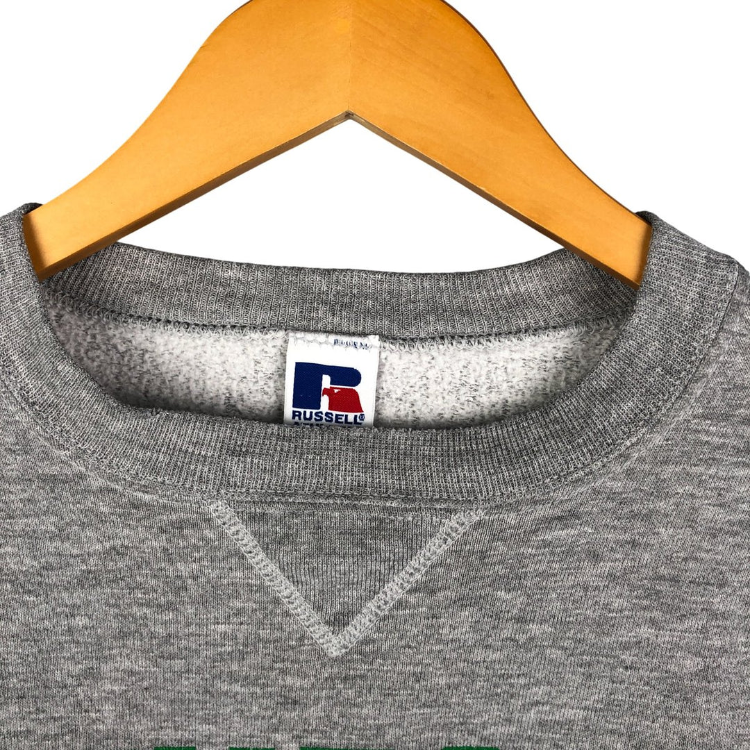 Vintage 90'S Russell ATHLETIC college sweatshirt, made in the USA, size XL, men's polyester gray type Vintage Second Hand