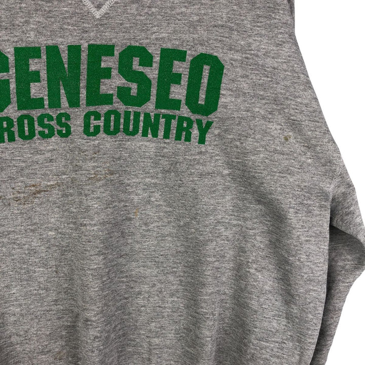Vintage 90'S Russell ATHLETIC college sweatshirt, made in the USA, size XL, men's polyester gray type Vintage Second Hand