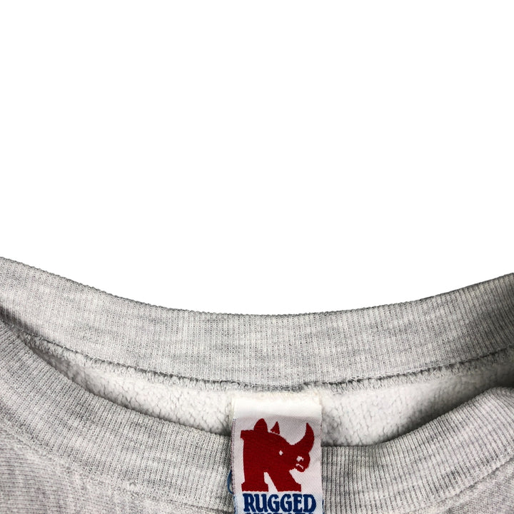 Vintage 90'S Rugged Sweats college sweatshirt, made in the USA, size L, men's unclear gray type Vintage Second Hand