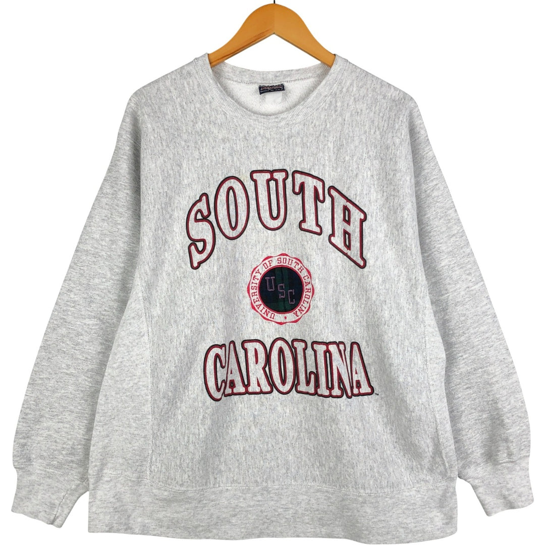 Vintage 90'S Jansport triple print college sweatshirt, made in the USA, men's size L unclear gray type Vintage Second Hand