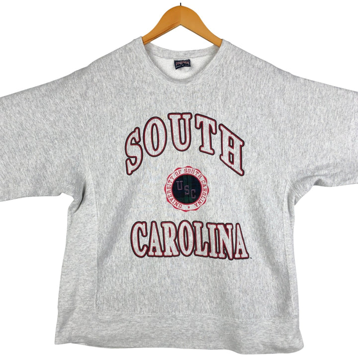 Vintage 90'S Jansport triple print college sweatshirt, made in the USA, men's size L unclear gray type Vintage Second Hand