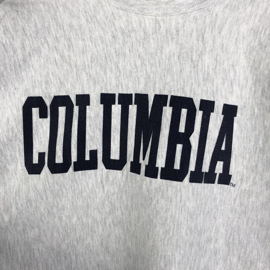 Vintage 1990'S MV SPORT PRO WEAVE Columbia University college sweatshirt, made in the USA, size L, men's cotton gray type Vintage Second Hand