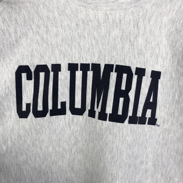 Vintage 1990'S MV SPORT PRO WEAVE Columbia University college sweatshirt, made in the USA, size L, men's cotton gray type Vintage Second Hand