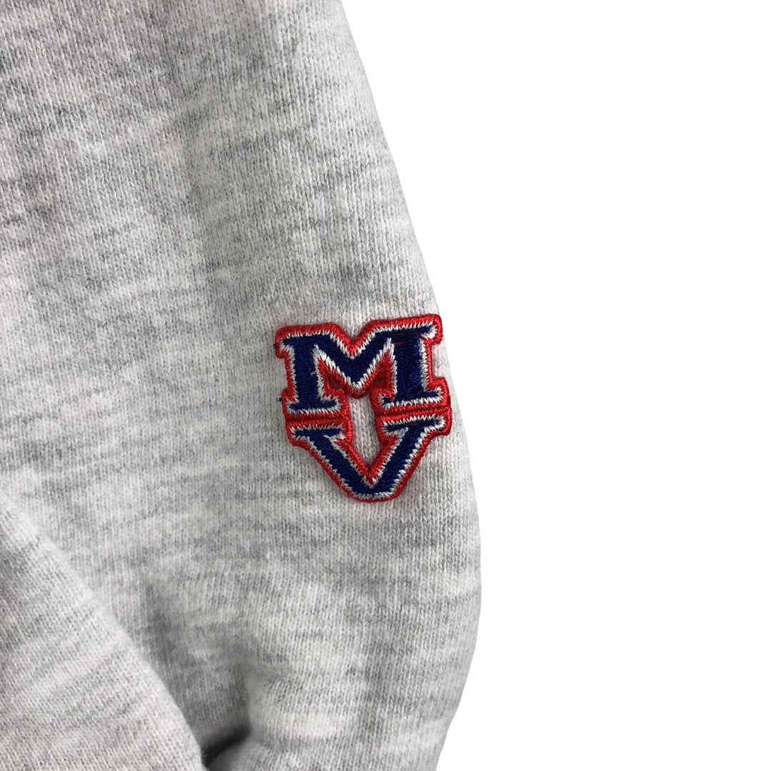 Vintage 90'S MV SPORT triple print college sweatshirt, made in the USA, men's size XL cotton gray type Vintage Second Hand