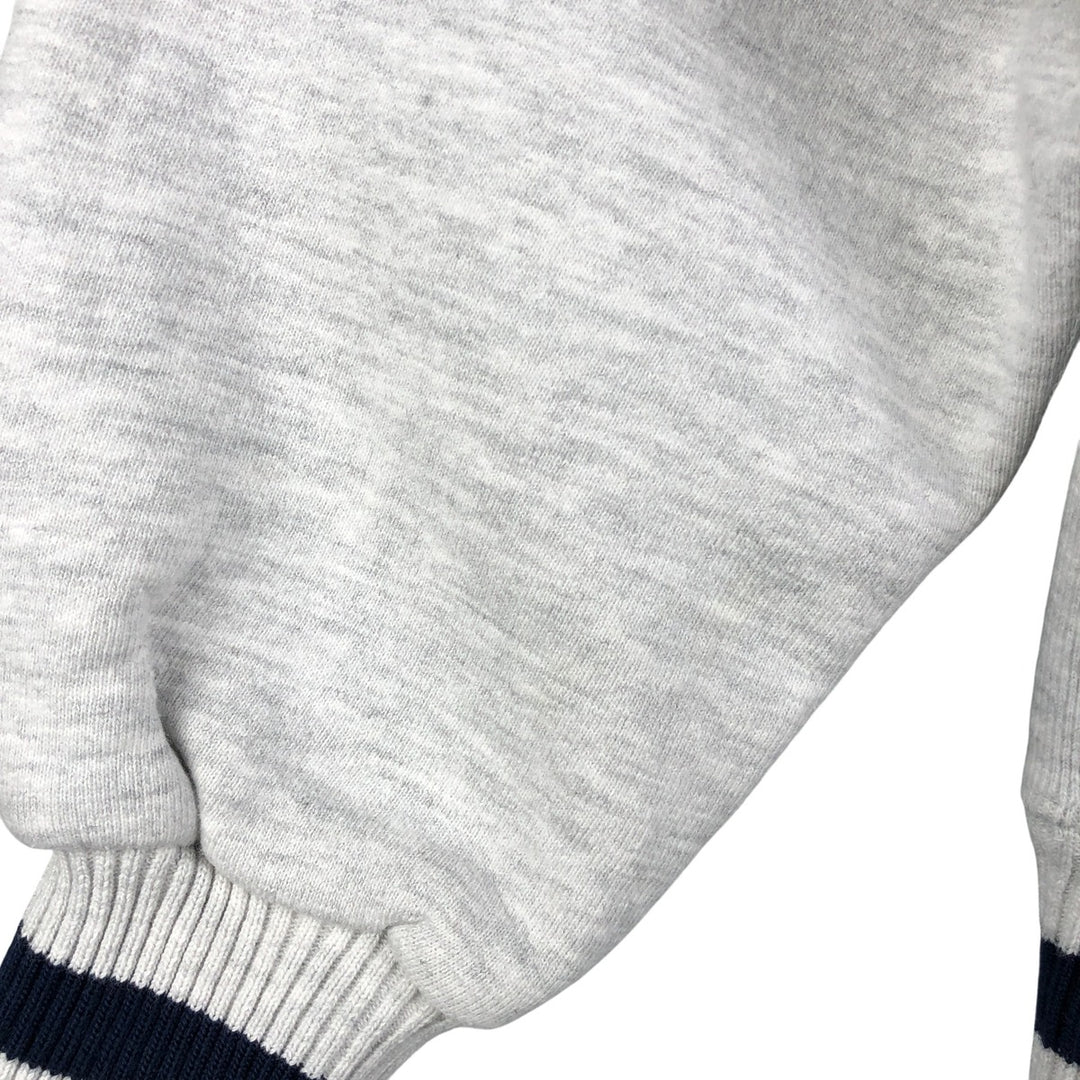 Vintage 90'S MV SPORT triple print college sweatshirt, made in the USA, men's size XL cotton gray type Vintage Second Hand