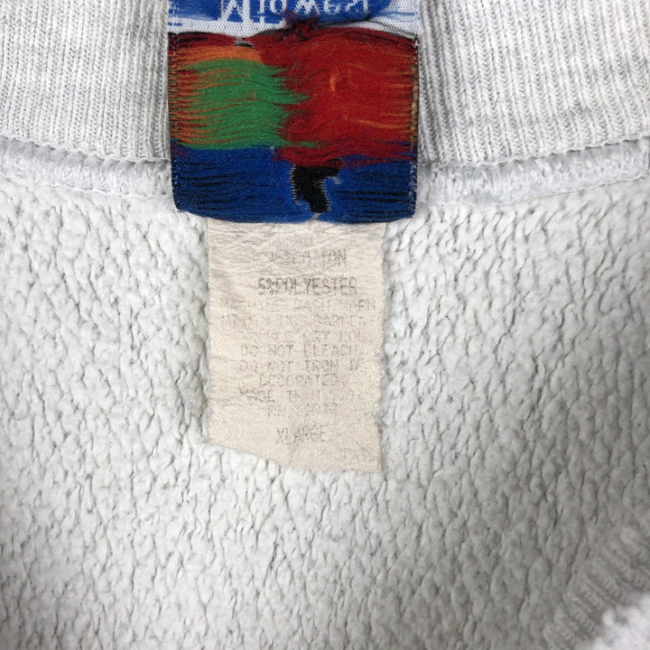 Vintage 1990'S Midwest Embroidery MICHIGAN University of Michigan college sweatshirt, men's size XL cotton gray type Vintage Second Hand