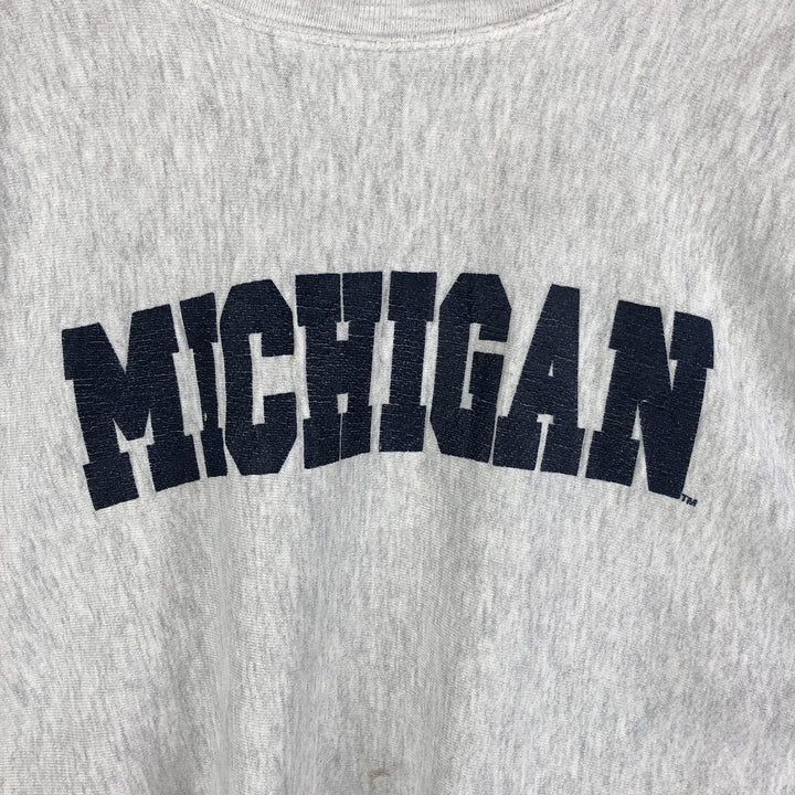 Vintage 1990'S Midwest Embroidery MICHIGAN University of Michigan college sweatshirt, men's size XL cotton gray type Vintage Second Hand