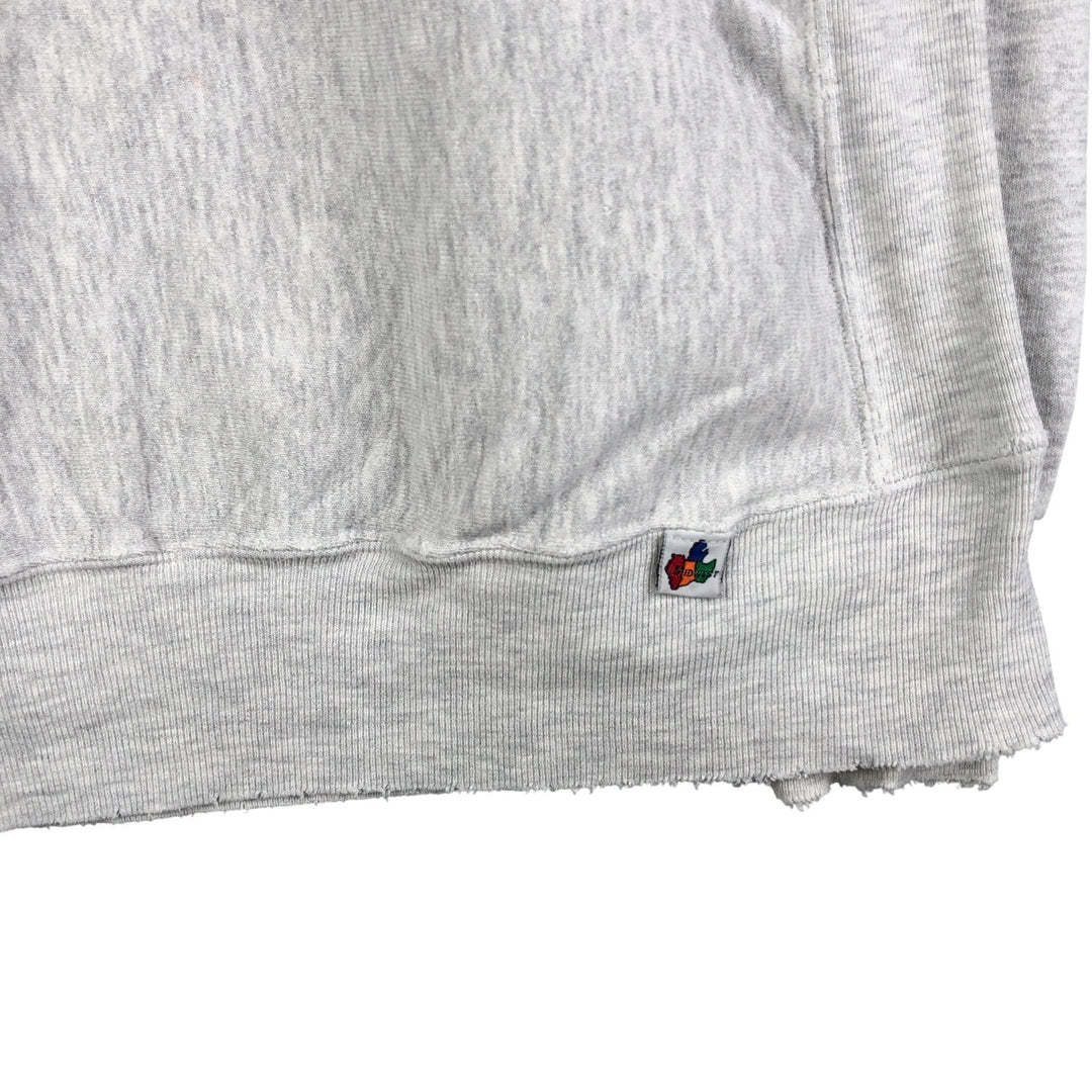 Vintage 1990'S Midwest Embroidery MICHIGAN University of Michigan college sweatshirt, men's size XL cotton gray type Vintage Second Hand