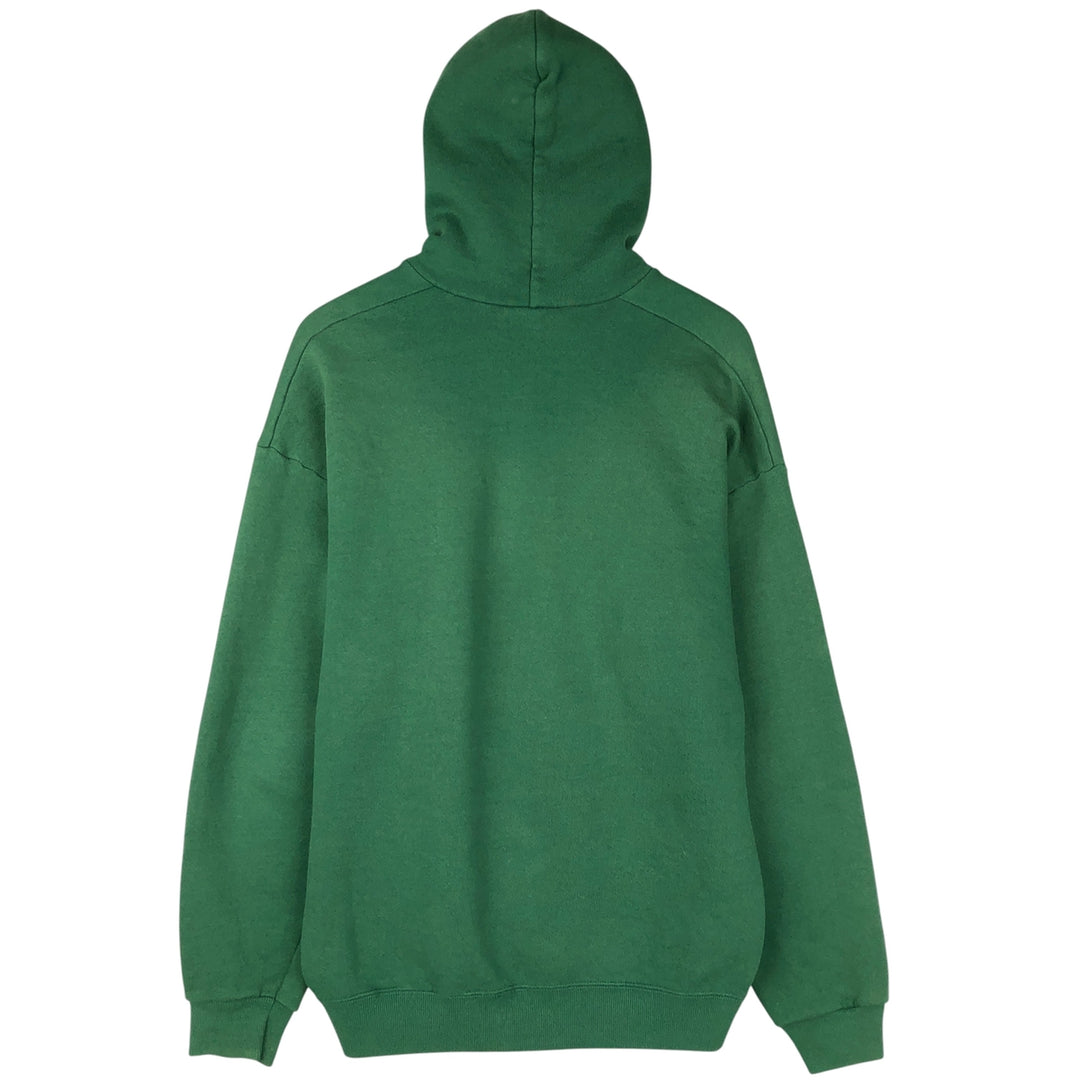 Vintage 90'S Lee Advertising full-zip sweatshirt hoodie, Made in USA, Men's XL cotton Green type dark green Vintage Second Hand