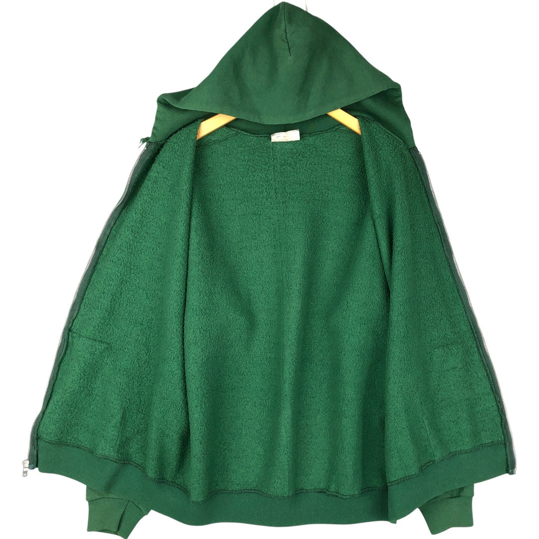 Vintage 90'S Lee Advertising full-zip sweatshirt hoodie, Made in USA, Men's XL cotton Green type dark green Vintage Second Hand