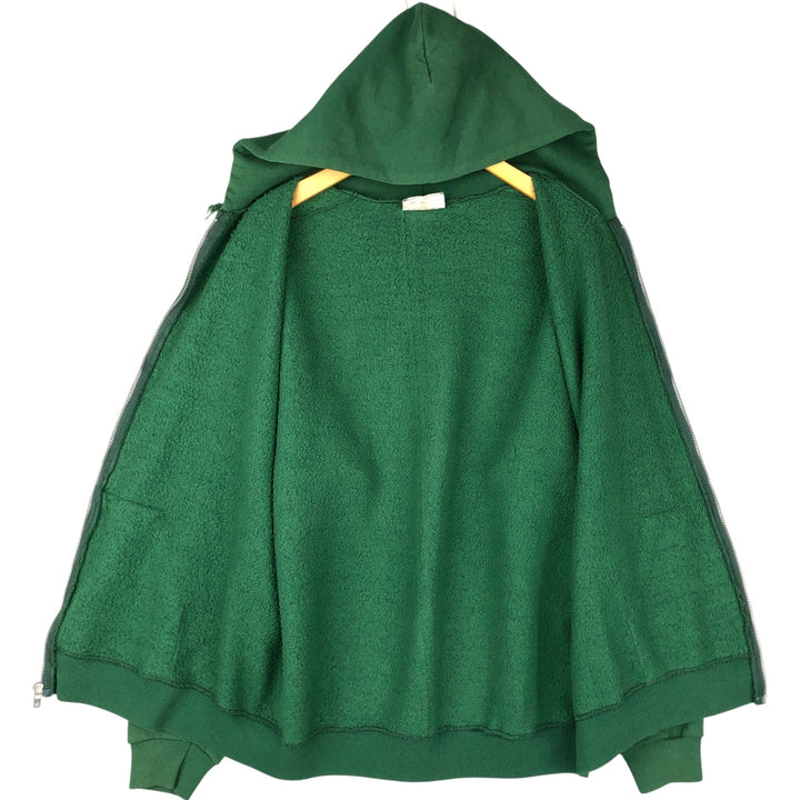 Vintage 90'S Lee Advertising full-zip sweatshirt hoodie, Made in USA, Men's XL cotton Green type dark green Vintage Second Hand