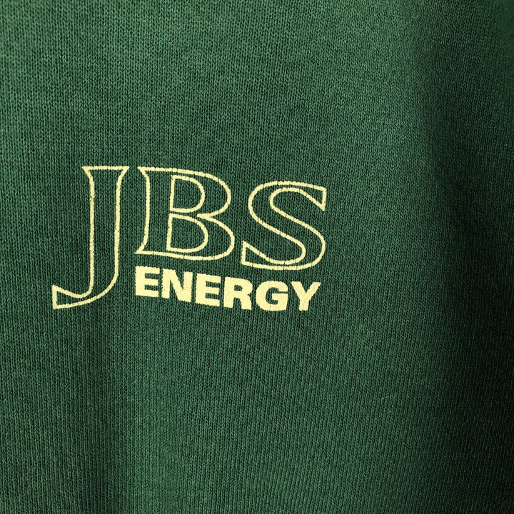 Vintage 90'S Lee Advertising full-zip sweatshirt hoodie, Made in USA, Men's XL cotton Green type dark green Vintage Second Hand