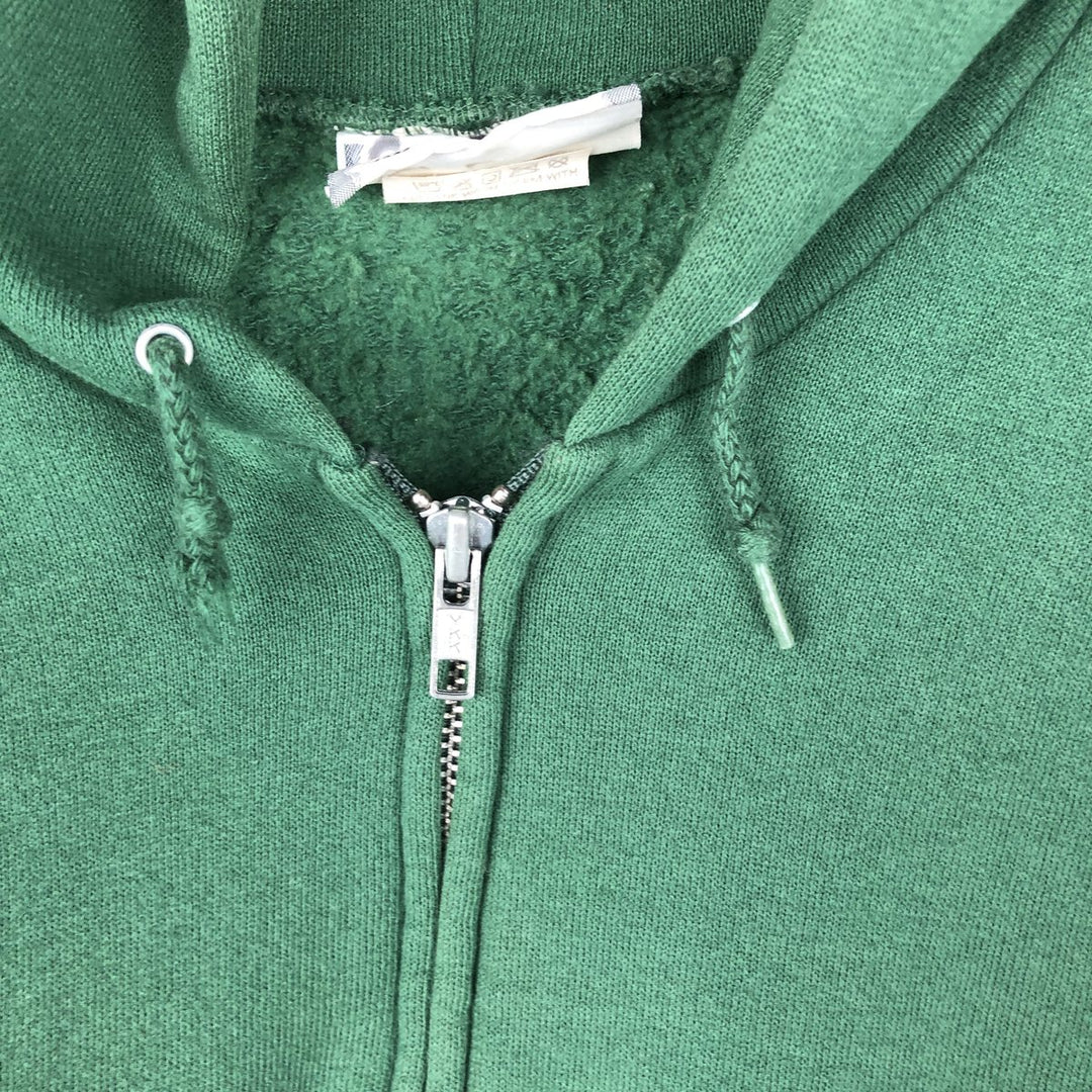 Vintage 90'S Lee Advertising full-zip sweatshirt hoodie, Made in USA, Men's XL cotton Green type dark green Vintage Second Hand