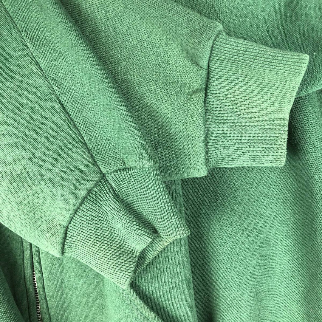 Vintage 90'S Lee Advertising full-zip sweatshirt hoodie, Made in USA, Men's XL cotton Green type dark green Vintage Second Hand
