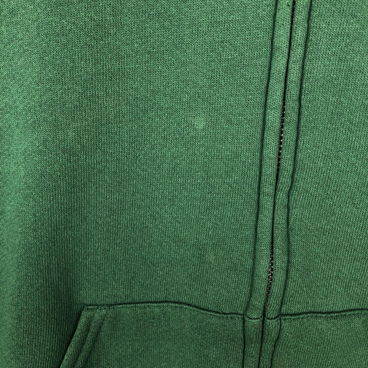 Vintage 90'S Lee Advertising full-zip sweatshirt hoodie, Made in USA, Men's XL cotton Green type dark green Vintage Second Hand