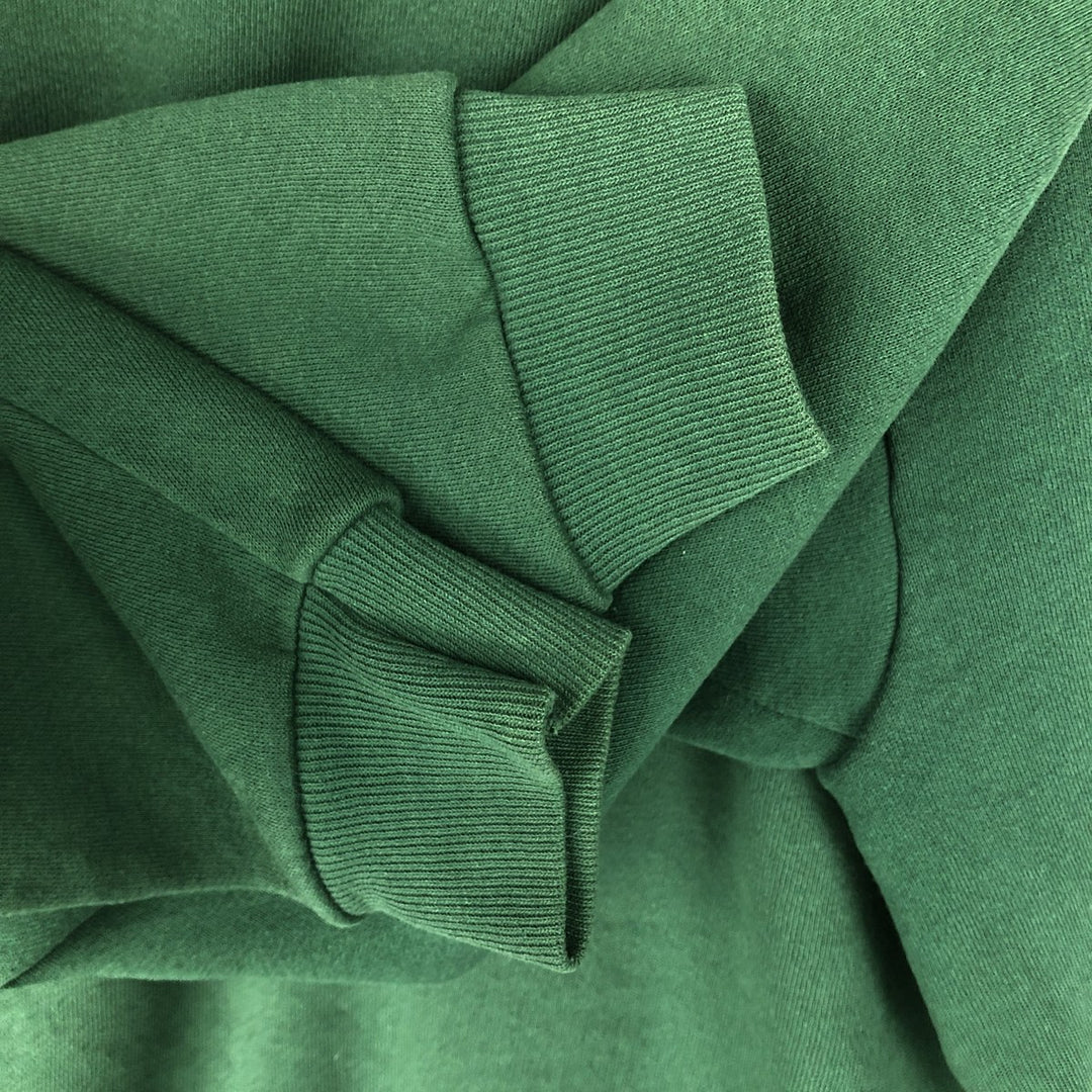 Vintage 90'S Lee Advertising full-zip sweatshirt hoodie, Made in USA, Men's XL cotton Green type dark green Vintage Second Hand