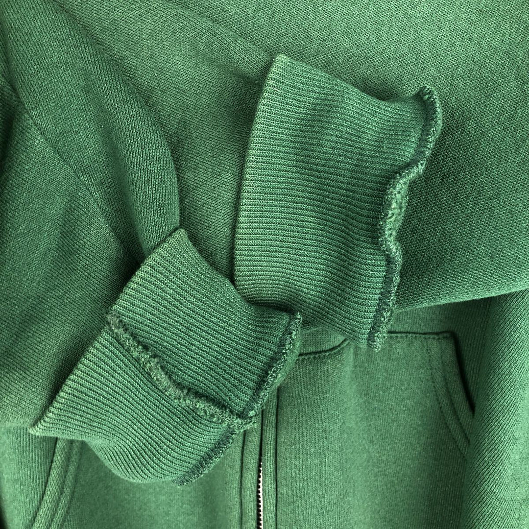 Vintage 90'S Lee Advertising full-zip sweatshirt hoodie, Made in USA, Men's XL cotton Green type dark green Vintage Second Hand