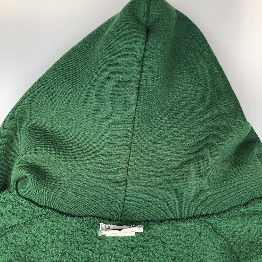 Vintage 90'S Lee Advertising full-zip sweatshirt hoodie, Made in USA, Men's XL cotton Green type dark green Vintage Second Hand