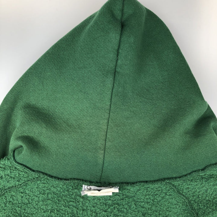 Vintage 90'S Lee Advertising full-zip sweatshirt hoodie, Made in USA, Men's XL cotton Green type dark green Vintage Second Hand