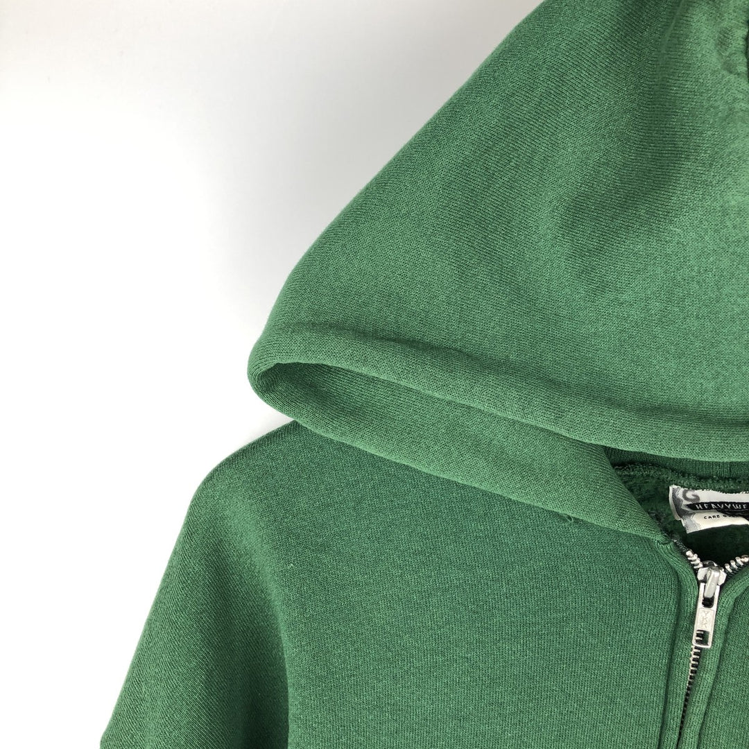 Vintage 90'S Lee Advertising full-zip sweatshirt hoodie, Made in USA, Men's XL cotton Green type dark green Vintage Second Hand