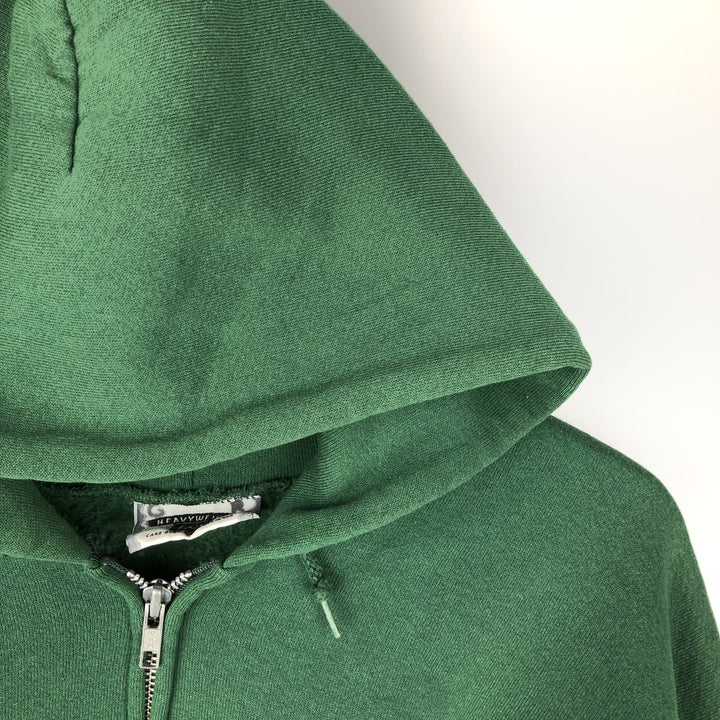 Vintage 90'S Lee Advertising full-zip sweatshirt hoodie, Made in USA, Men's XL cotton Green type dark green Vintage Second Hand