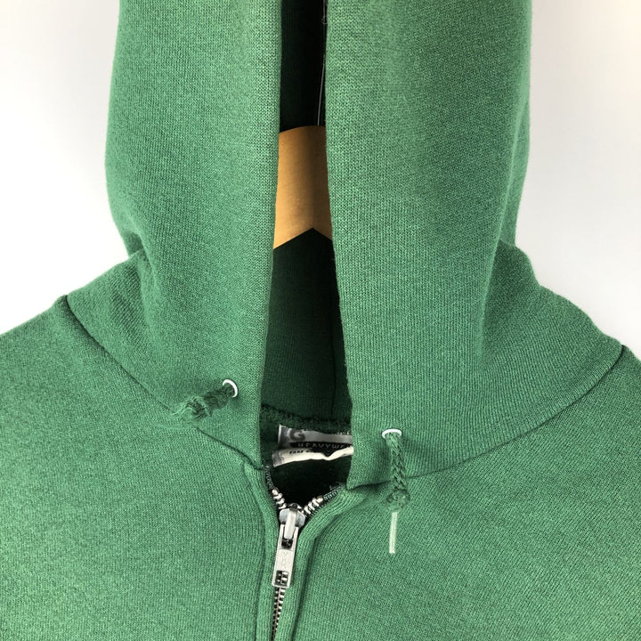 Vintage 90'S Lee Advertising full-zip sweatshirt hoodie, Made in USA, Men's XL cotton Green type dark green Vintage Second Hand