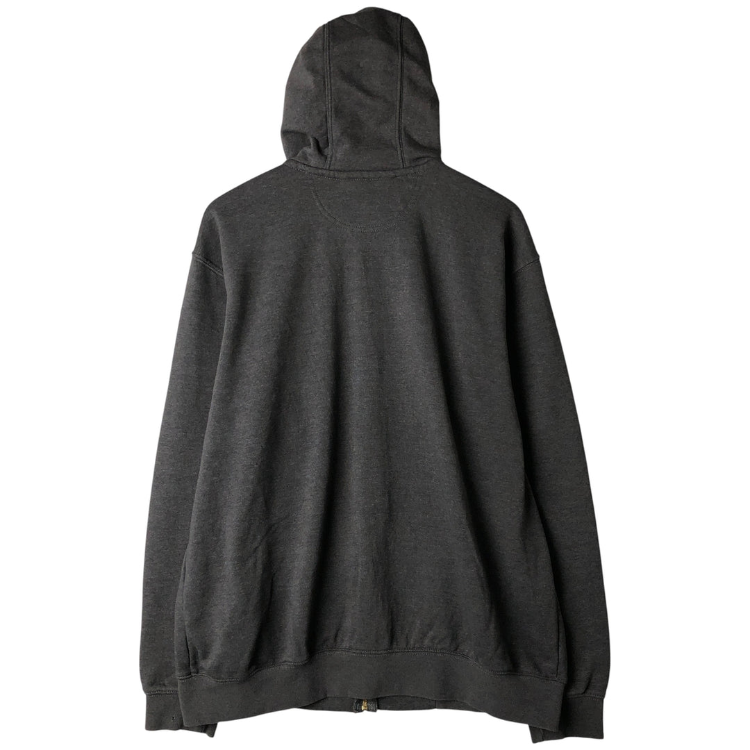 Carhartt Loose Fit Sweat Full Zip Hoodie, Men's L size cotton Charcoal Vintage Second Hand