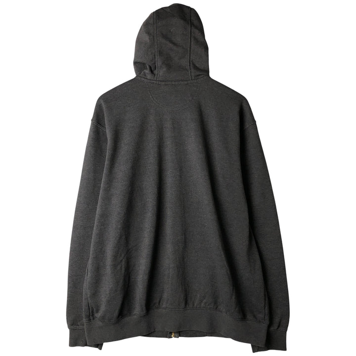 Carhartt Loose Fit Sweat Full Zip Hoodie, Men's L size cotton Charcoal Vintage Second Hand